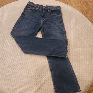 Citizens Of Humanity Dark Blue Straight Leg Jeans